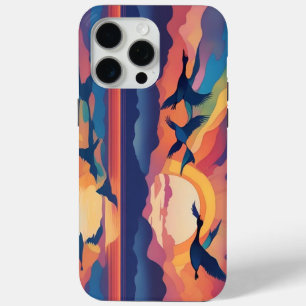 Geese Sunrise iPhone 15 Pro Max Case