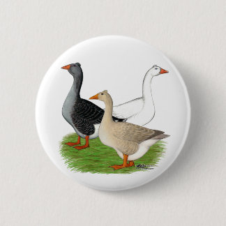 Geese: Tufted Trio 6 Cm Round Badge