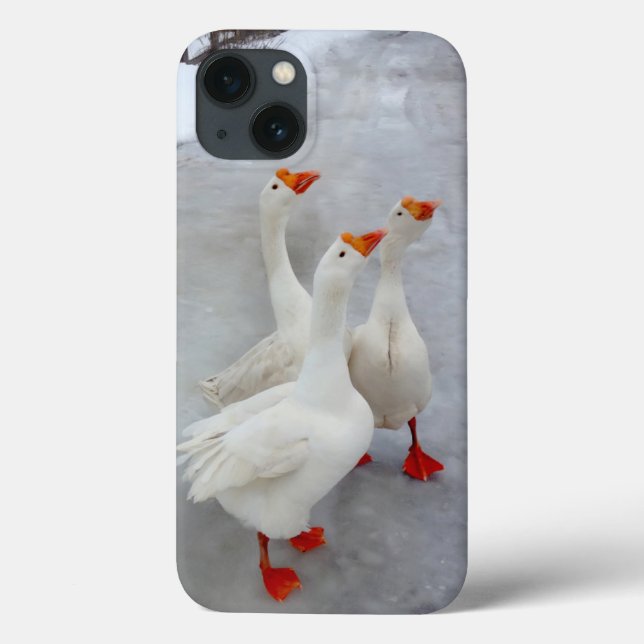 Geese white Case-Mate iPhone case (Back)