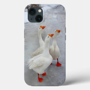 Geese white iPhone 13 case