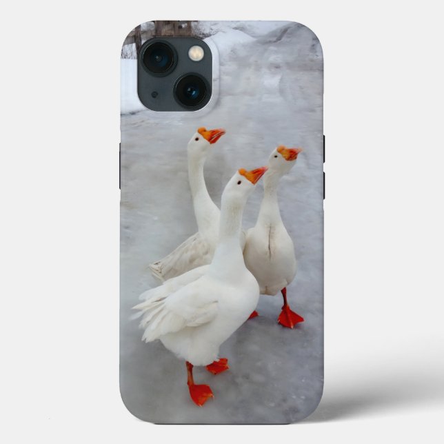 Geese white Case-Mate iPhone case (Back)