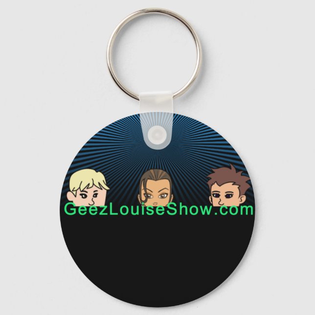 Geez Louise Group Dark Keychain (Front)
