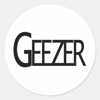 Geezer Classic Round Sticker