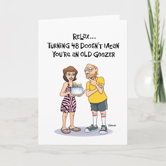 Geezer's 48th Birthday Card (Front)