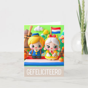 Gefeliciteerd, Dutch happy birthday Card