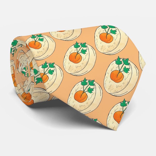 Gefilte Fish Jewish Holidays Shabbat Passover Food Tie (Rolled)