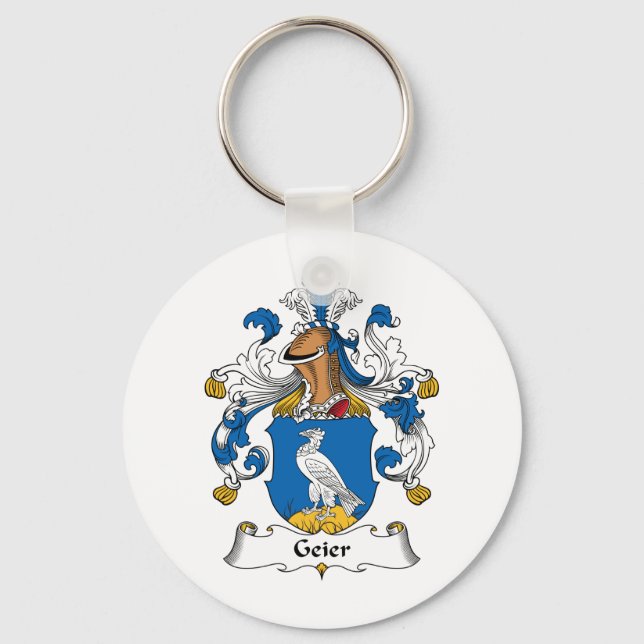 Geier Family Crest Key Ring (Front)