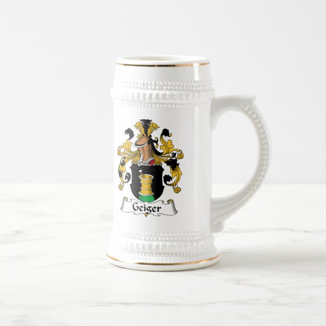 Geiger Family Crest Beer Stein (Right)