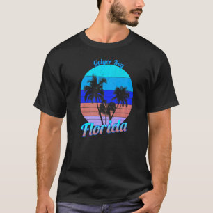 Geiger Key Florida Retro Tropical Palm Trees Vacat T-Shirt