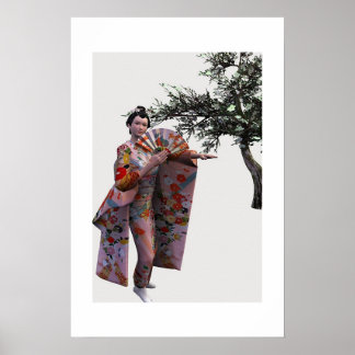 Geiko in Spring Poster