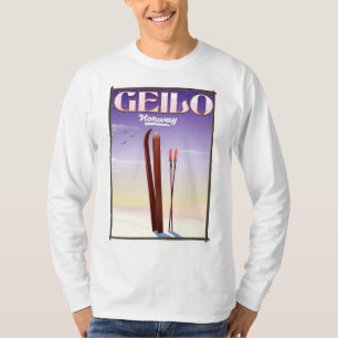 Geilo , Norway ski travel poster T-Shirt