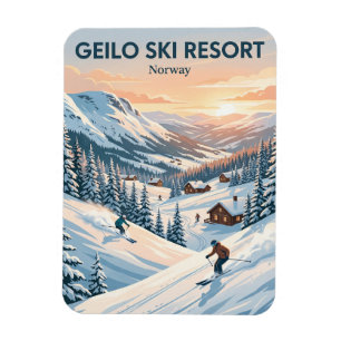 Geilo Ski Resort Norway Magnet