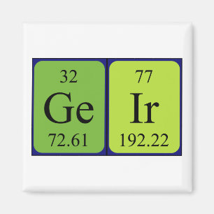 Geir periodic table name magnet