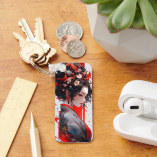 Geisha Anime Woman Key Ring