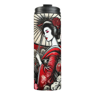 Geisha Art Stainless Steel Tumbler