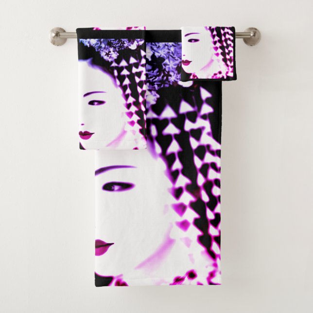 Geisha Bath Towel Set (Insitu)