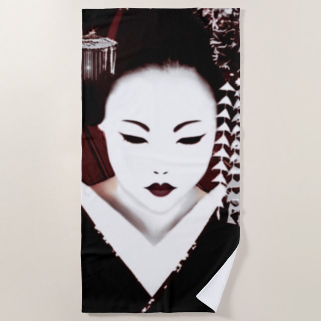 Geisha Beach Towel (Front)