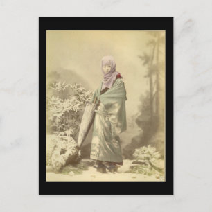 Geisha circa Winter 1885 Postcard
