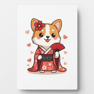 Geisha Corgi Dog Lover Welsh Plaque