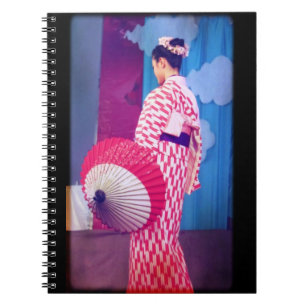 Geisha Dance Spiral Notebook