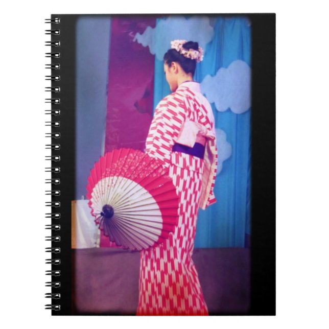 Geisha Dance Spiral Notebook (Front)