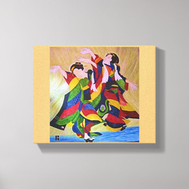 GEISHA Dancers Canvas Print (Front)