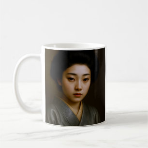 Geisha Elegance Portrait Coffee Mug