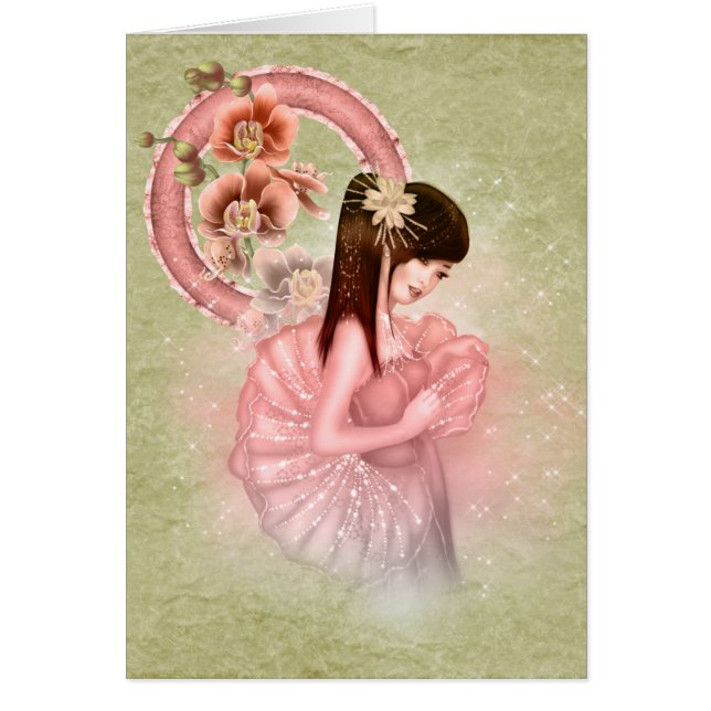 Geisha Girl All Occasion Greeting Card (Front)