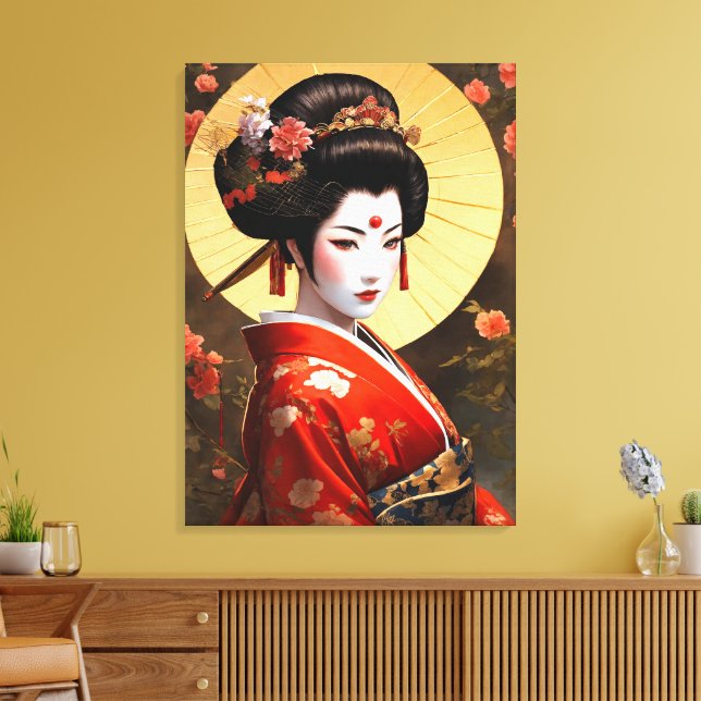 Geisha Girl Canvas Art (Insitu(LivingRoom))