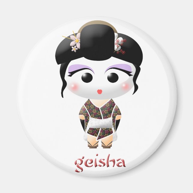 Geisha Girl Magnet (Front)