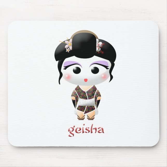 Geisha Girl Mouse Pad (Front)