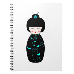 Geisha Girl Spiral Notebook