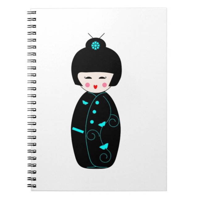 Geisha Girl Spiral Notebook (Front)