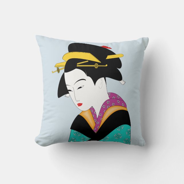 GEISHA GIRL THROW PILLOWS (Front)