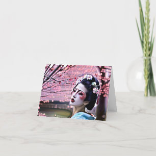 Geisha Japan Holiday Card