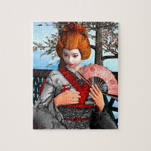 Geisha Jigsaw Puzzle (Vertical)