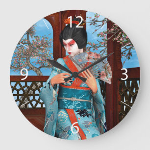 Geisha Large Clock