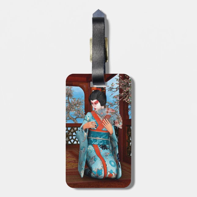 Geisha Luggage Tag (Back Vertical)