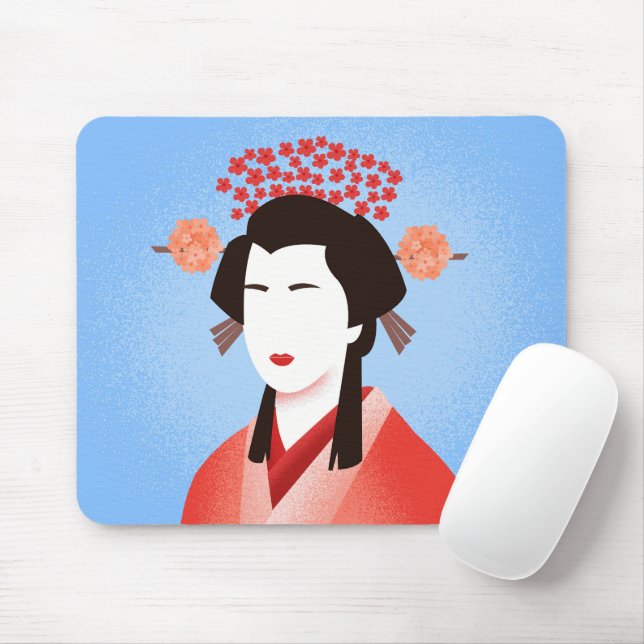 Geisha Mouse Pad (With Mouse)