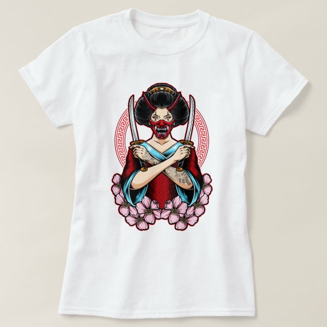 Geisha Oni T-Shirt (Design Front)