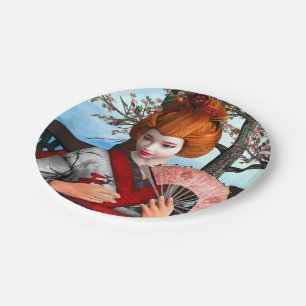 Geisha Paper Plate