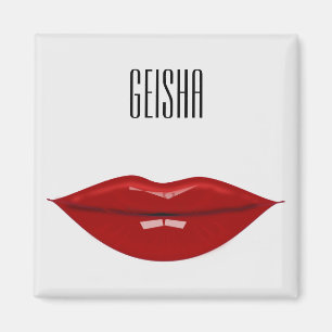geisha - paper products magnet