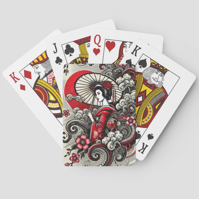 Geisha Playing Cards (Back)