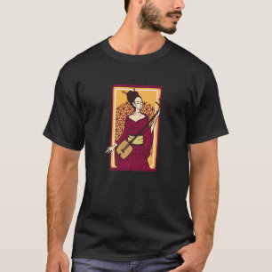 Geisha Playing Shamisen Japanese Music Japan Music T-Shirt