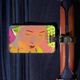 Geisha Pop Art Luggage Tag