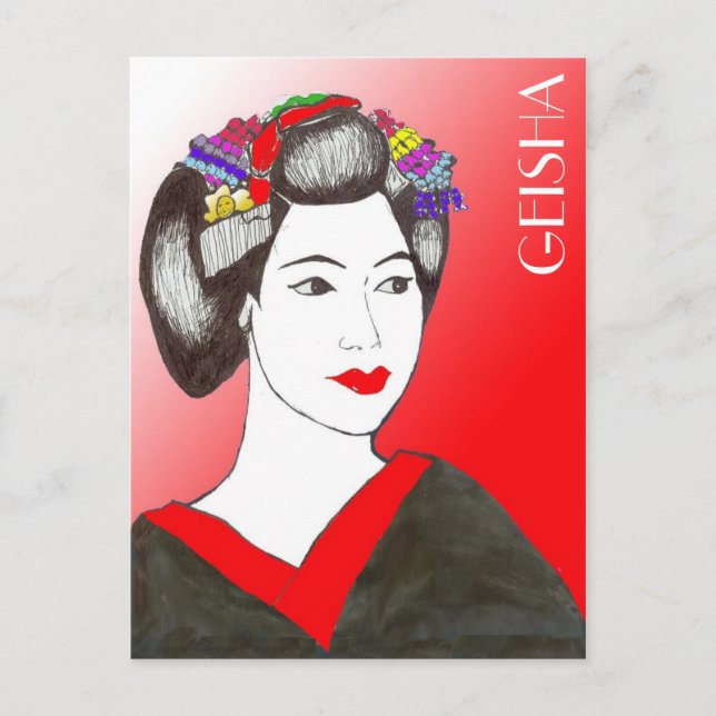 GEISHA POSTCARD (Front)