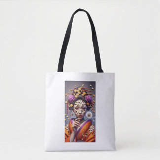 "Geisha Puzzle Illusion – Artistic Tote Bag" Bag