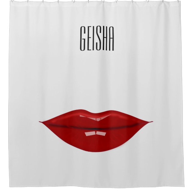 geisha shower curtain (Front)