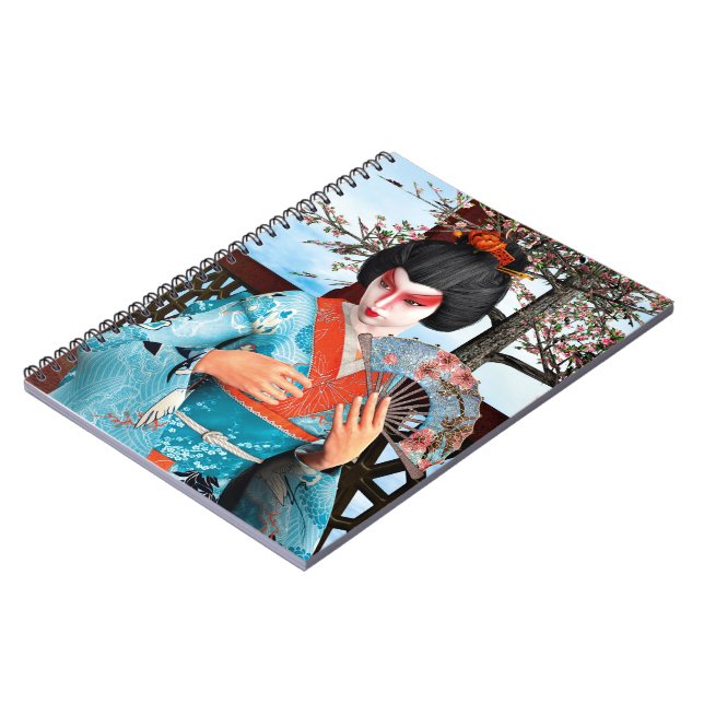Geisha Spiral Notebook (Left Side)