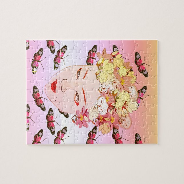 Geisha Spring Jigsaw Puzzle (Horizontal)